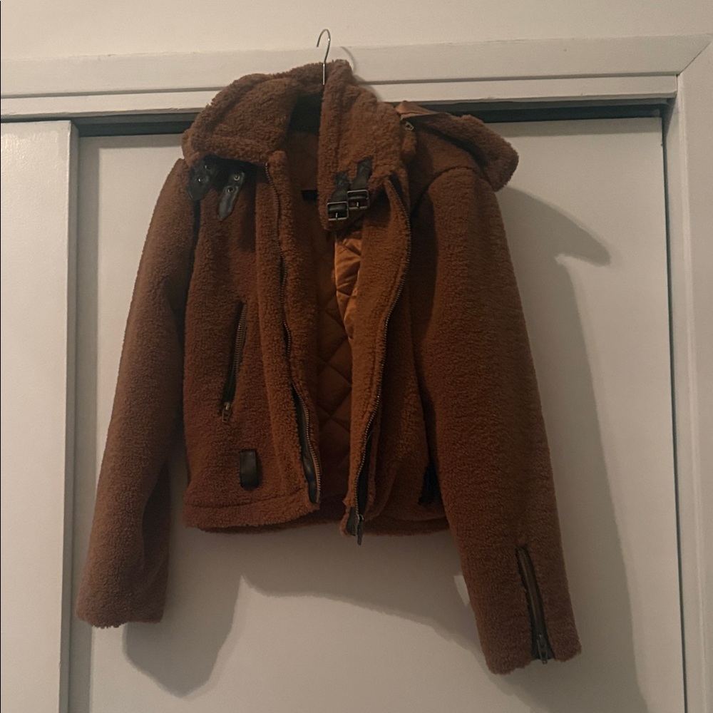 Blank NYC Brown Teddy Jacket